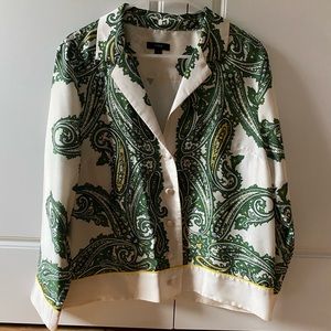 JCrew women’s paisley button down shirt
